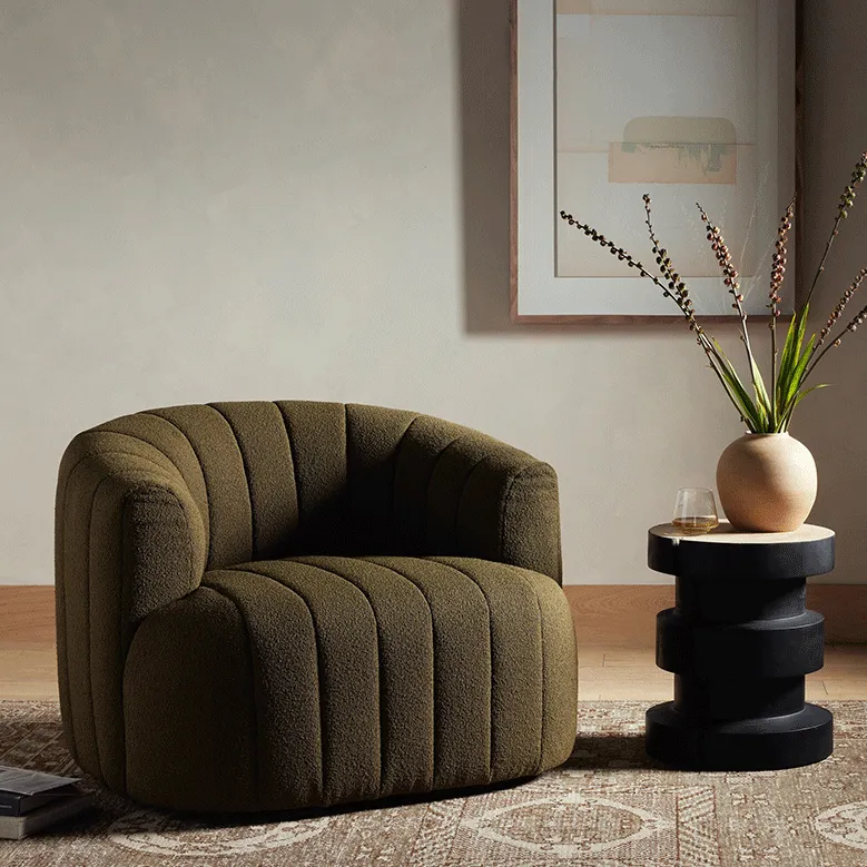 Canapé Belle-Île en bois massif brun, collection canapés ELWOOD HOME