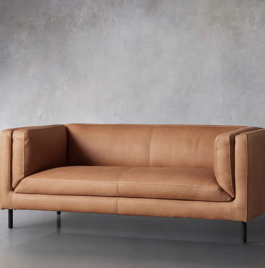 Canapé Céreste en cuir 3 places, collection canapés ELWOOD HOME