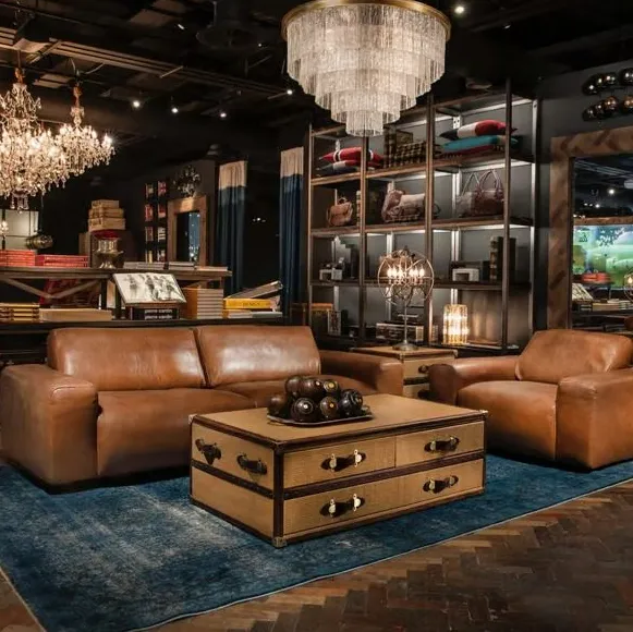 Canapé Colmars en cuir, collection canapés ELWOOD HOME
