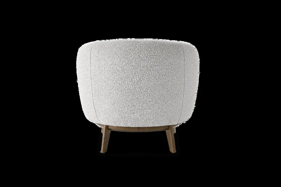 Canapé d'angle Arreau en tissu bouclé blanc, vue 2 sur 6