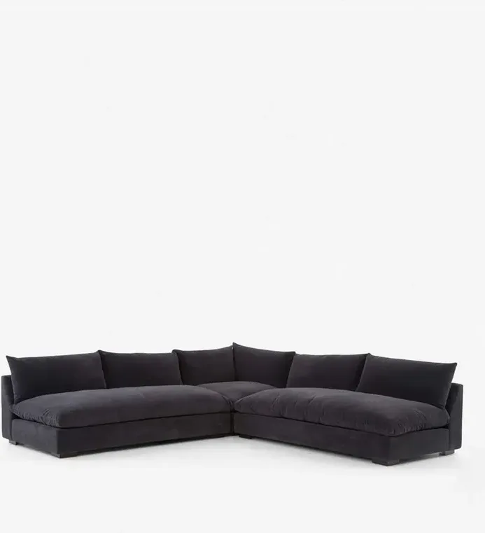 Canapé d'angle Espalion en tissu, collection canapés ELWOOD HOME