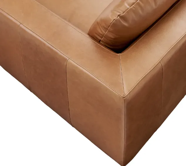 Canapé d'angle Espelette en cuir, vue 2 sur 5