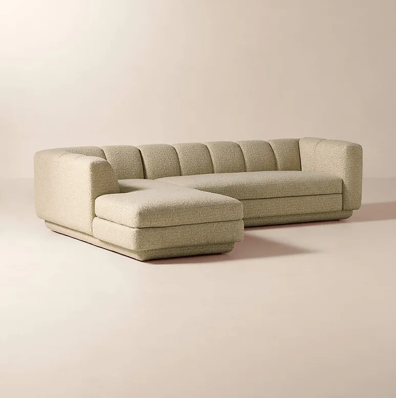 Canapé d'angle Pornic en tissu, vue 4 sur 6