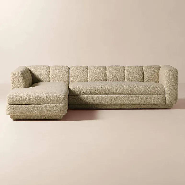 Canapé d'angle Pornic en tissu, vue 5 sur 6