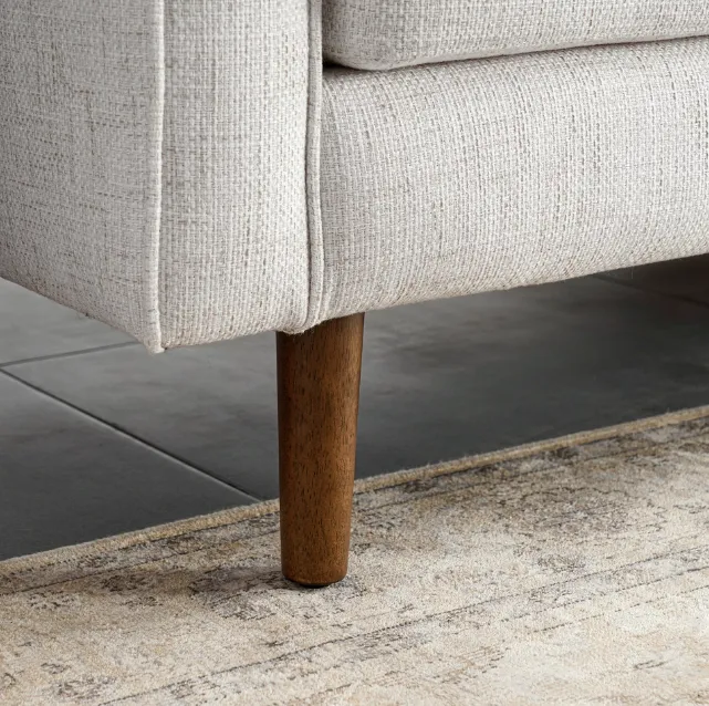 Canapé d'angle Salies en tissu, vue 4 sur 5