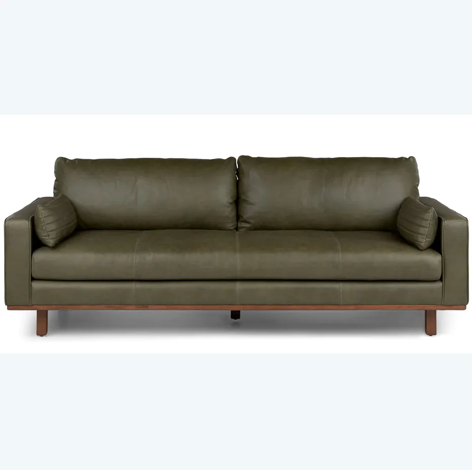 Canapé Fécamp en cuir, collection canapés ELWOOD HOME