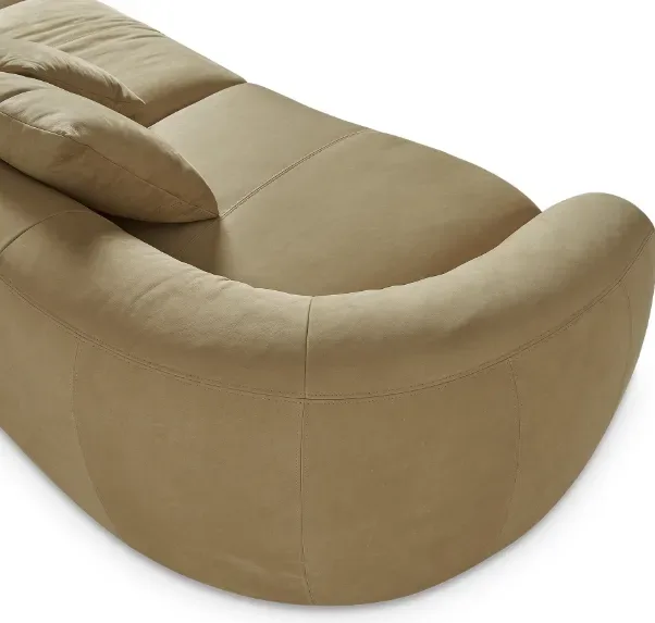 Canapé modulable Ainhoa en cuir, vue 2 sur 4