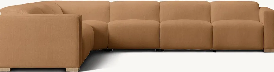 Canapé modulable Aubrac en cuir, vue 2 sur 4