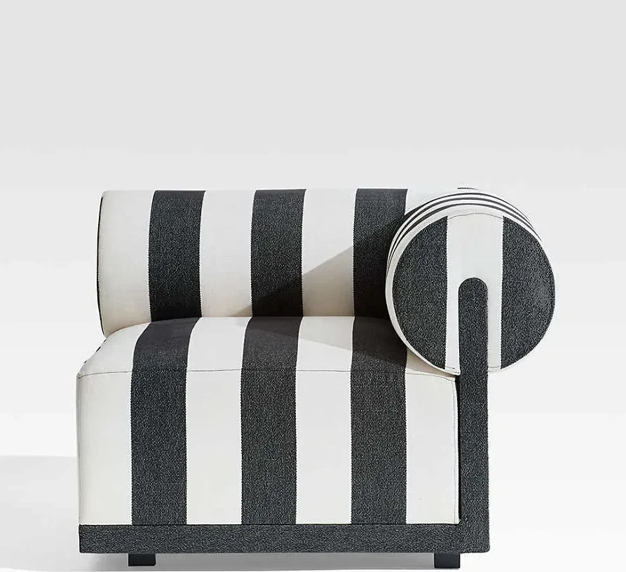 Canapé modulable Aubrac en velours, vue 4 sur 6