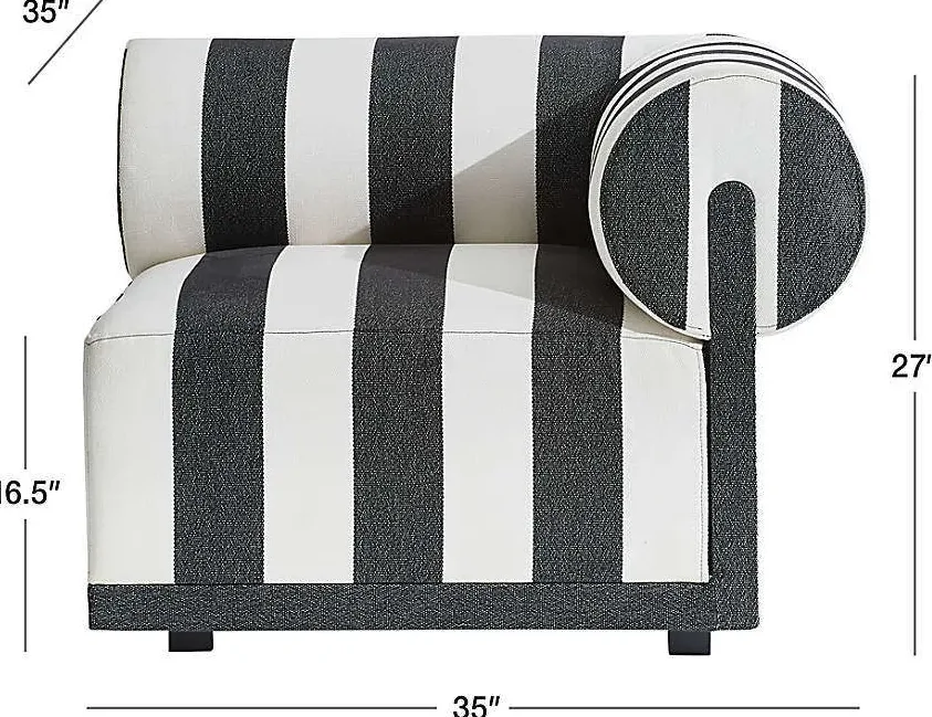 Canapé modulable Aubrac en velours, vue 5 sur 6