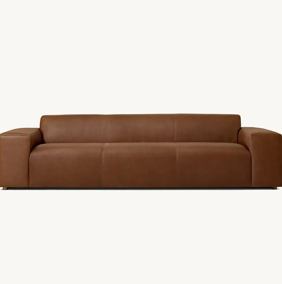 Canapé modulable Cassis en cuir 3 places, vue 2 sur 3
