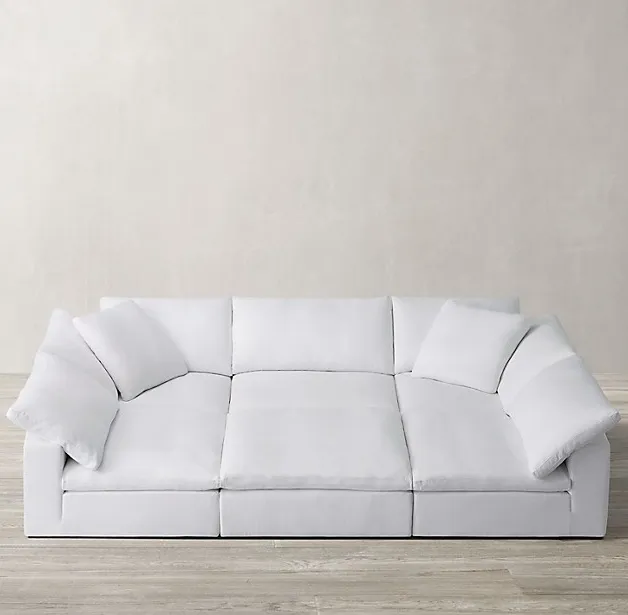Canapé modulable Castillon en cuir, collection canapés ELWOOD HOME