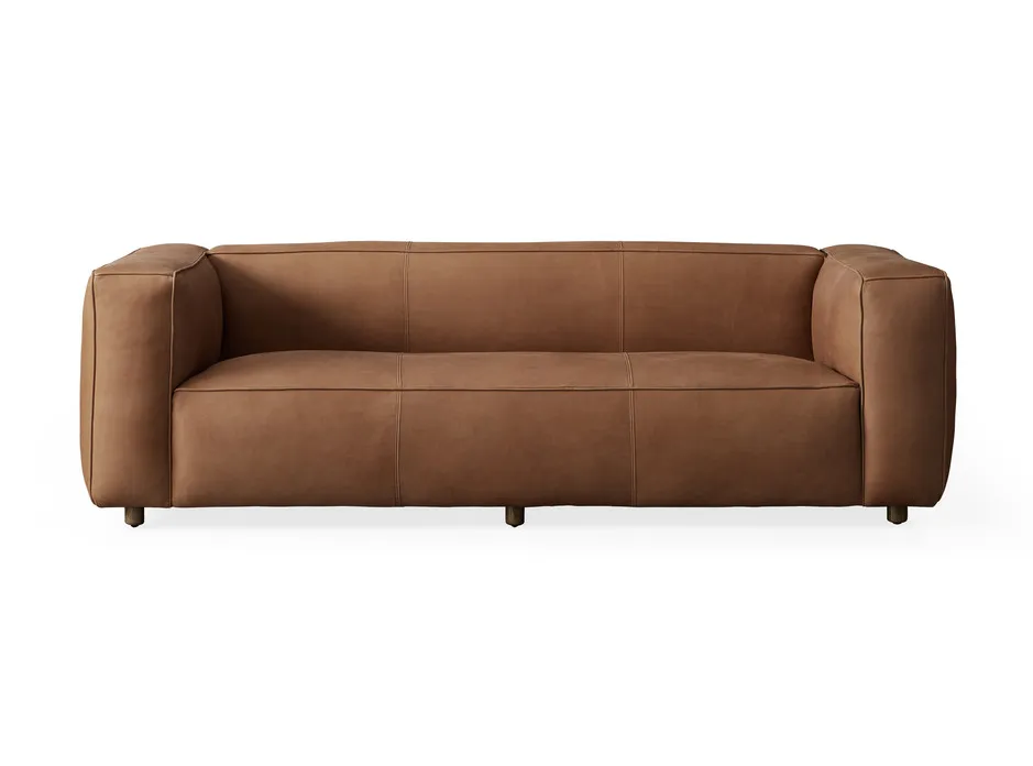 Canapé modulable Eymet en cuir 3 places, vue 6 sur 6