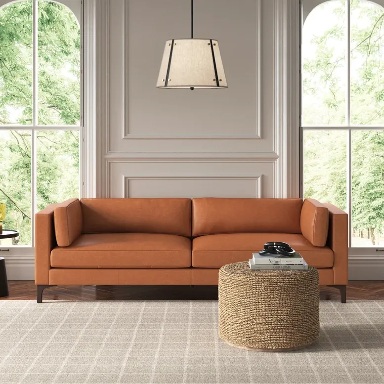 Canapé modulable Forcalquier en cuir, collection canapés ELWOOD HOME