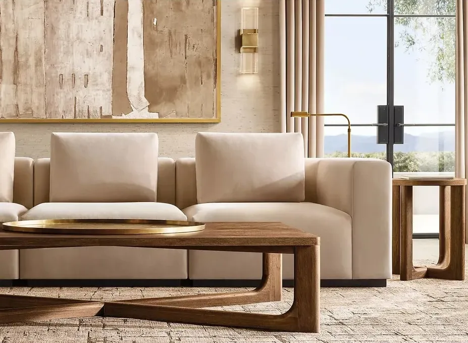 Canapé modulable Grasse en tissu, collection canapés ELWOOD HOME