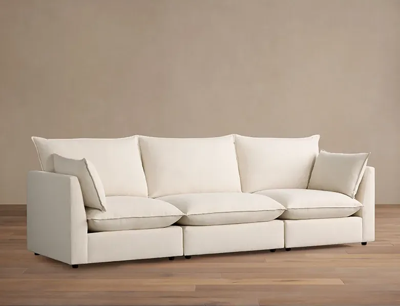 Canapé modulable Manosque en tissu, vue 2 sur 4