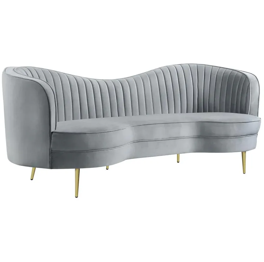 Canapé modulable Massat en velours, vue 2 sur 6