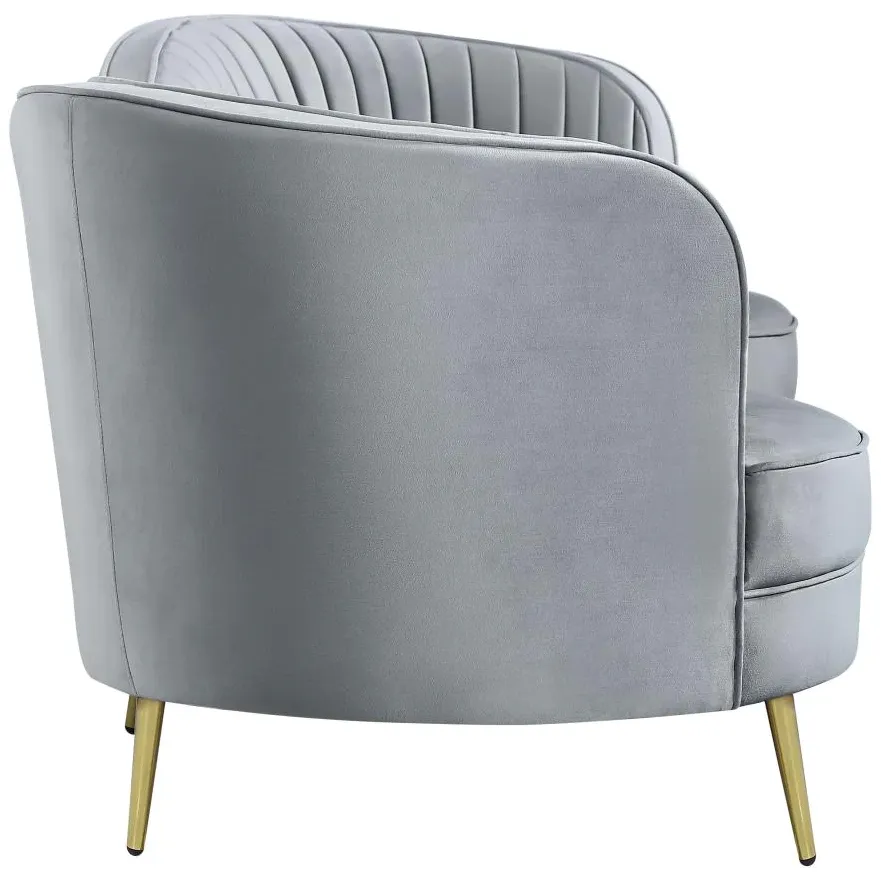 Canapé modulable Massat en velours, vue 5 sur 6