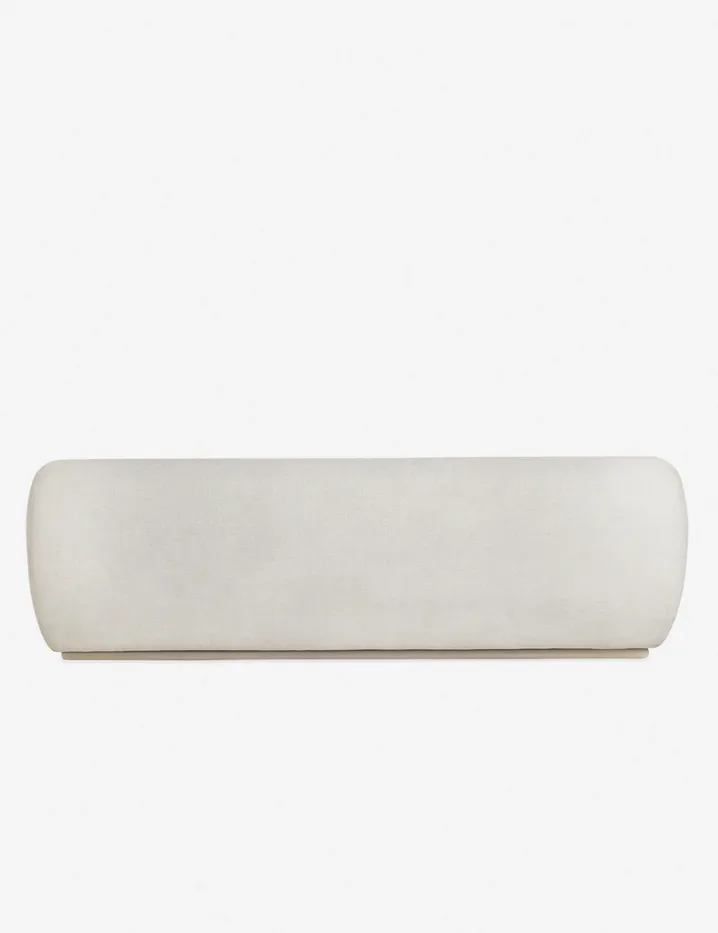 Canapé modulable Milly en tissu blanc, vue 3 sur 6