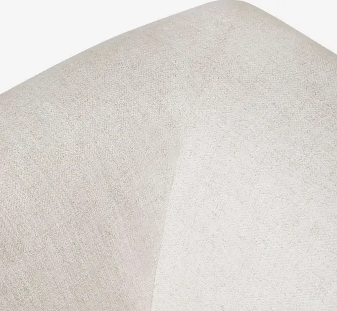 Canapé modulable Milly en tissu blanc, vue 6 sur 6