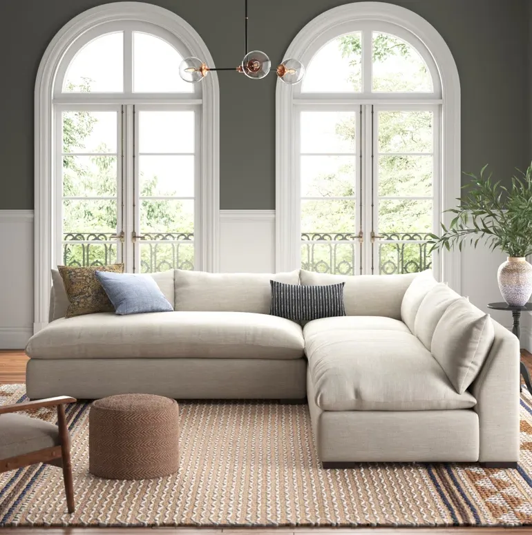 Canapé modulable Morlaix en tissu, collection canapés ELWOOD HOME