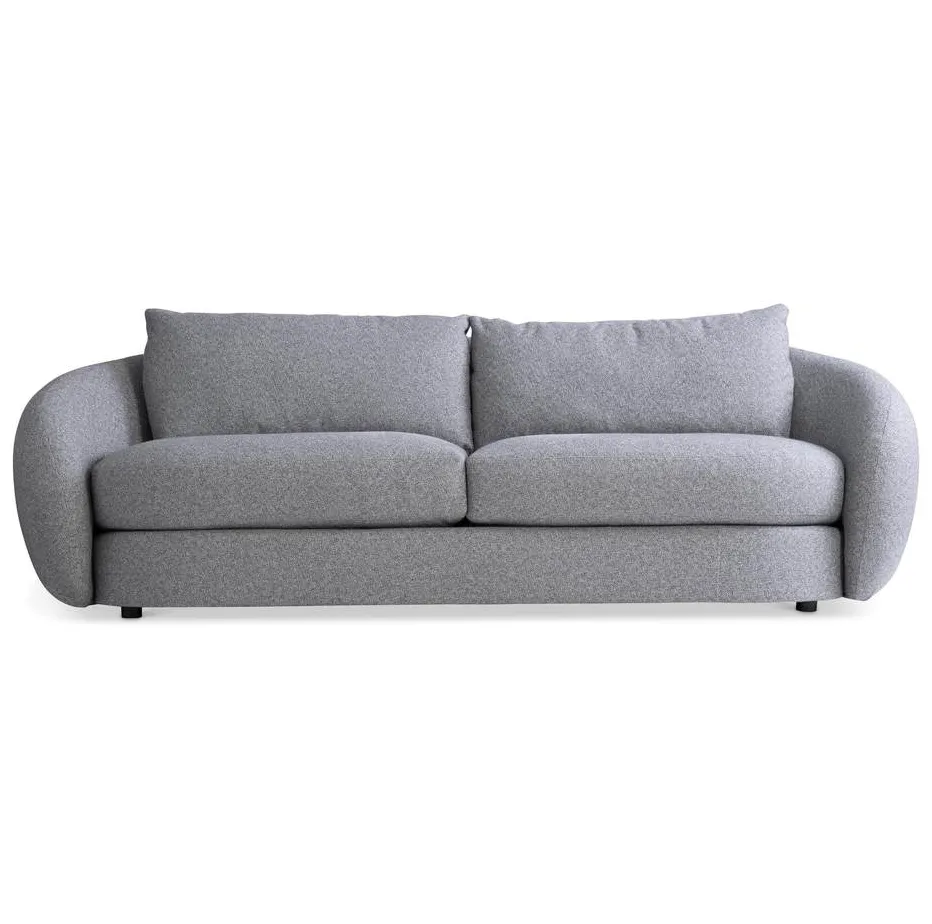 Canapé modulable Morlaix en tissu blanc, vue 4 sur 6
