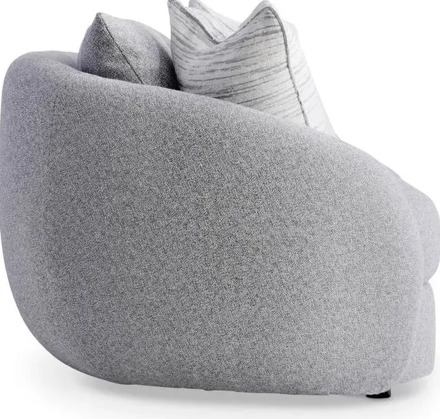 Canapé modulable Morlaix en tissu blanc, vue 5 sur 6