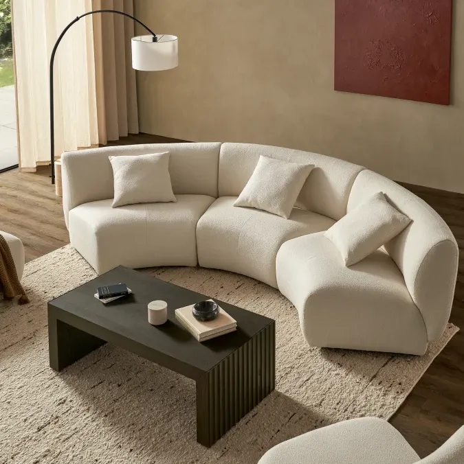 Canapé modulable Navarrenx en tissu, collection canapés ELWOOD HOME