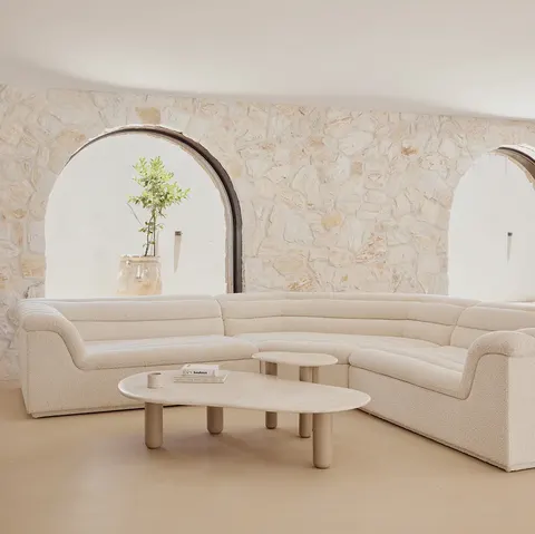Canapé modulable Olonzac en tissu — canapés