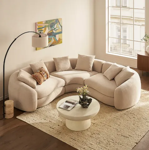 Canapé modulable Oloron en tissu — canapés