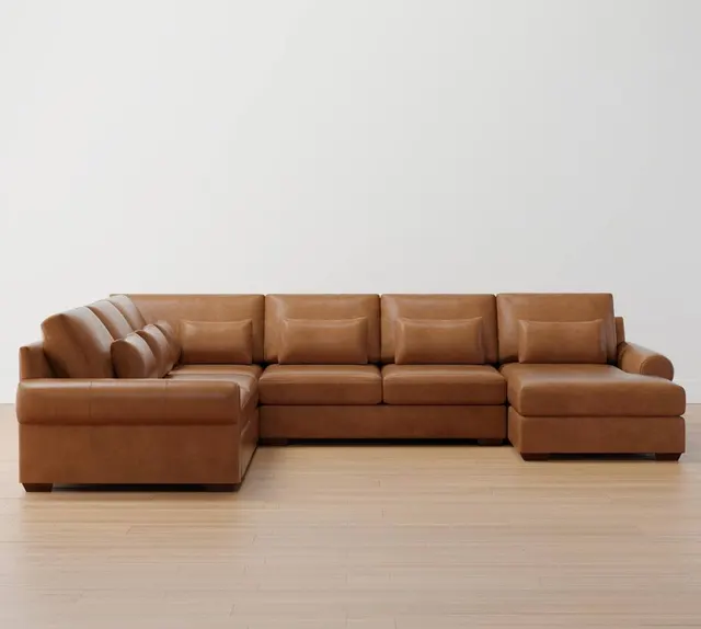 Canapé modulable Ruoms en cuir — canapés