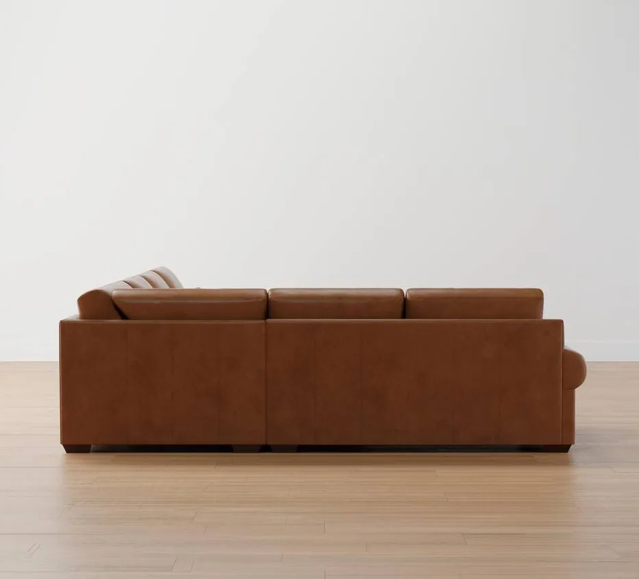 Canapé modulable Ruoms en cuir, vue 4 sur 6