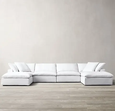 Canapé modulable Seillans en velours — canapés