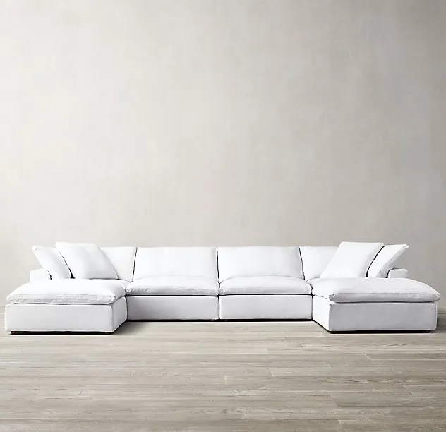 Canapé modulable Seillans en velours, collection canapés ELWOOD HOME