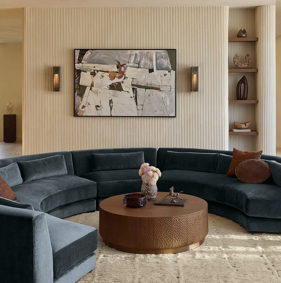 Canapé modulable Sète en velours, collection canapés ELWOOD HOME