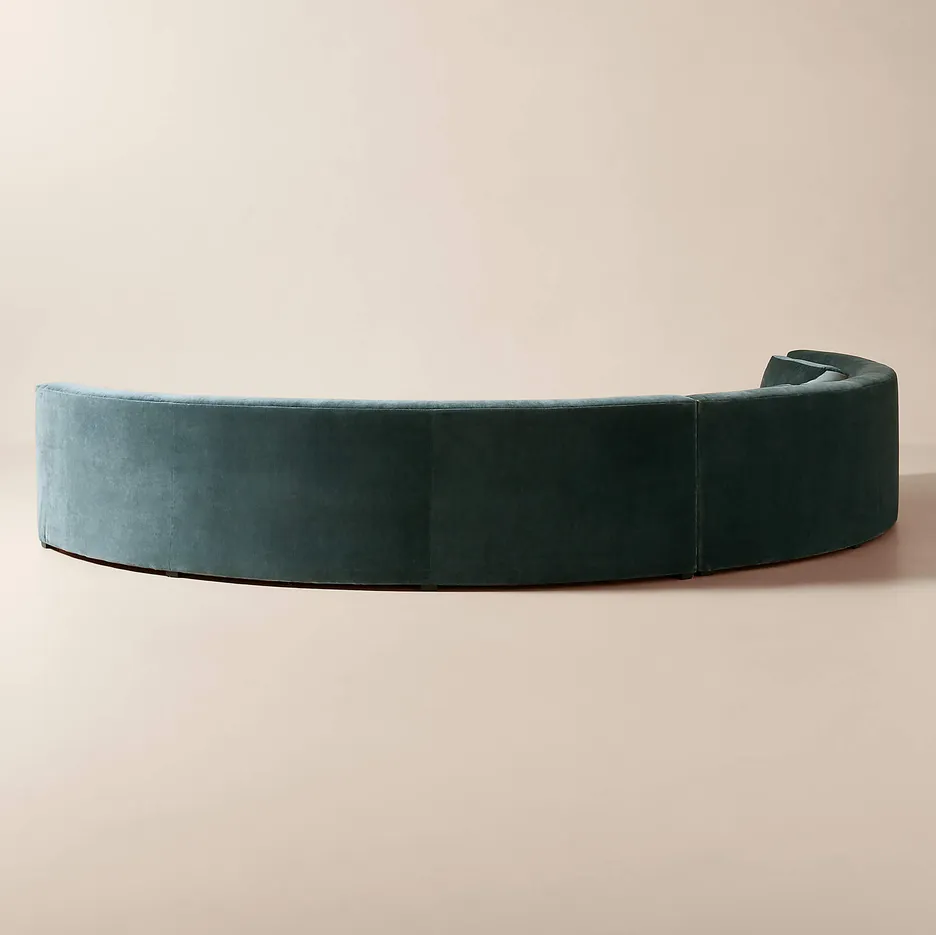 Canapé modulable Sète en velours, vue 3 sur 6
