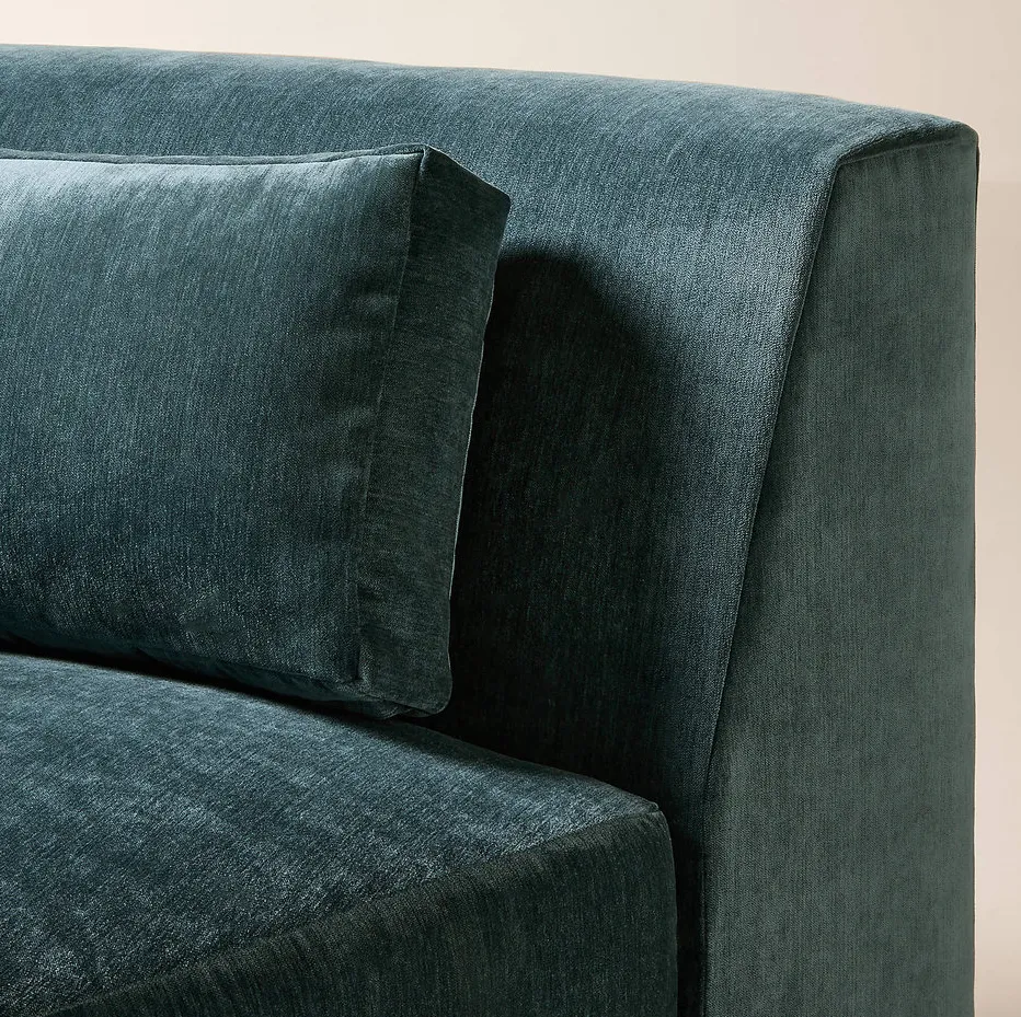 Canapé modulable Sète en velours, vue 5 sur 6
