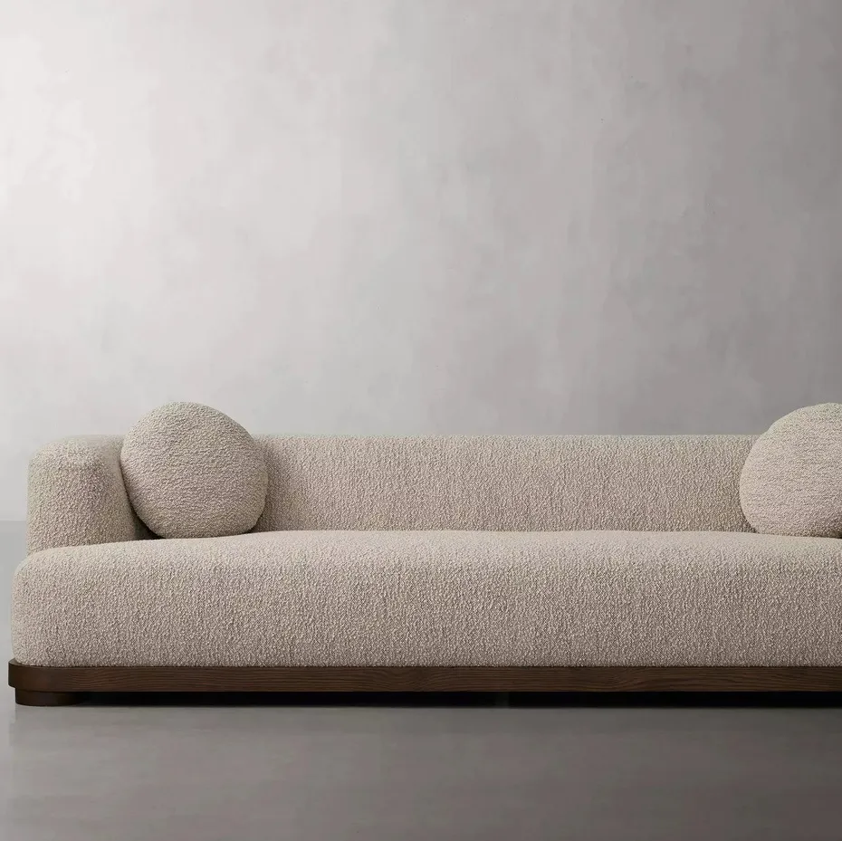 Canapé modulable Soulac en tissu blanc, collection canapés ELWOOD HOME