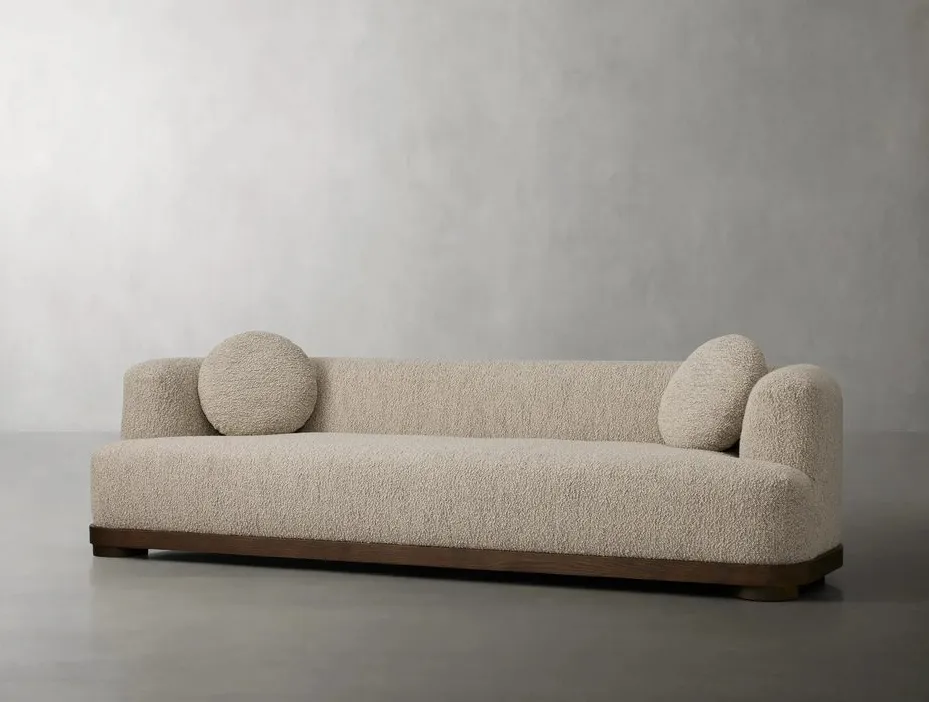 Canapé modulable Soulac en tissu blanc, vue 2 sur 4