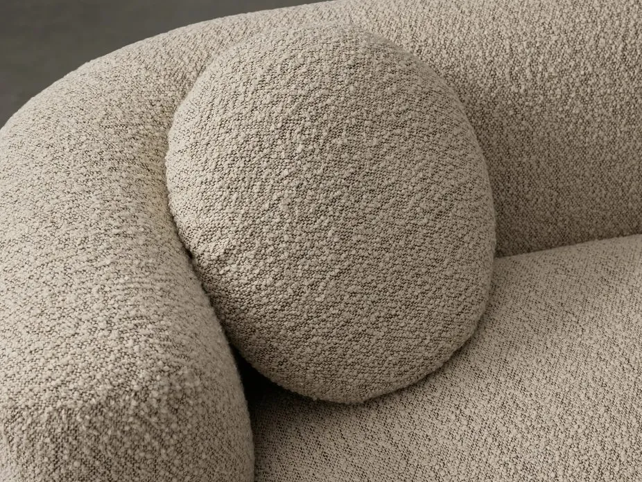 Canapé modulable Soulac en tissu blanc, vue 4 sur 4