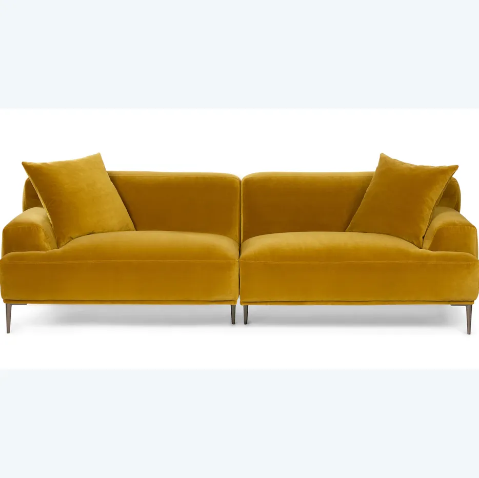 Canapé modulable Tréguier en velours, collection canapés ELWOOD HOME