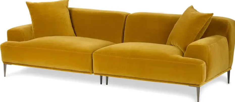 Canapé modulable Tréguier en velours, vue 6 sur 6