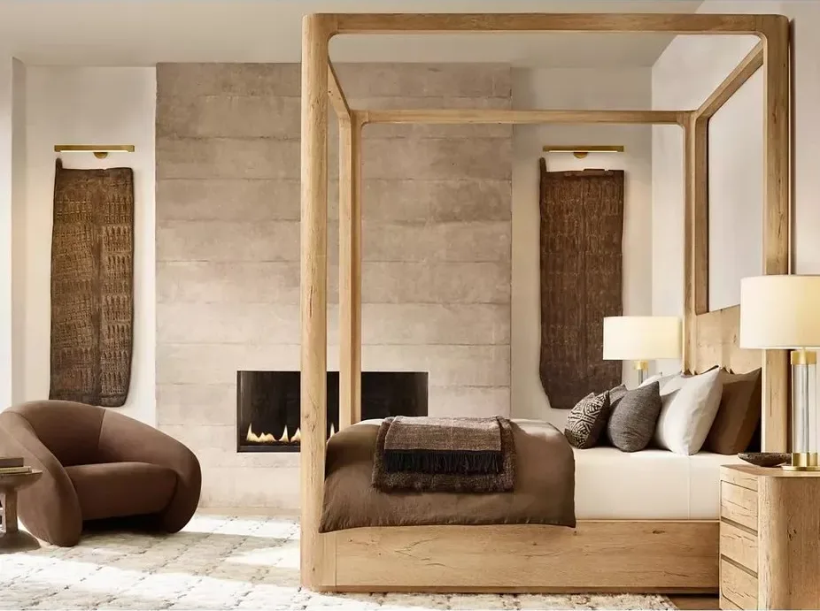 Canapé Tonnerre en cuir et bois massif, collection canapés ELWOOD HOME