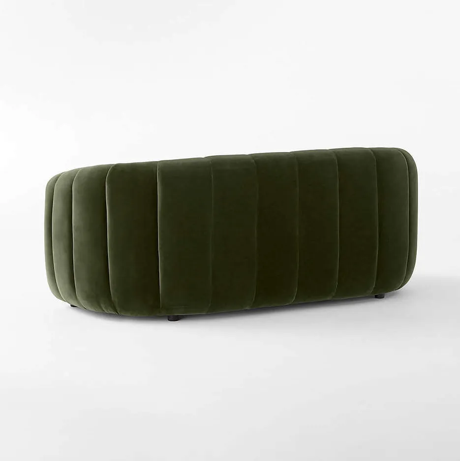 Canapé Tonnerre en velours, vue 5 sur 6