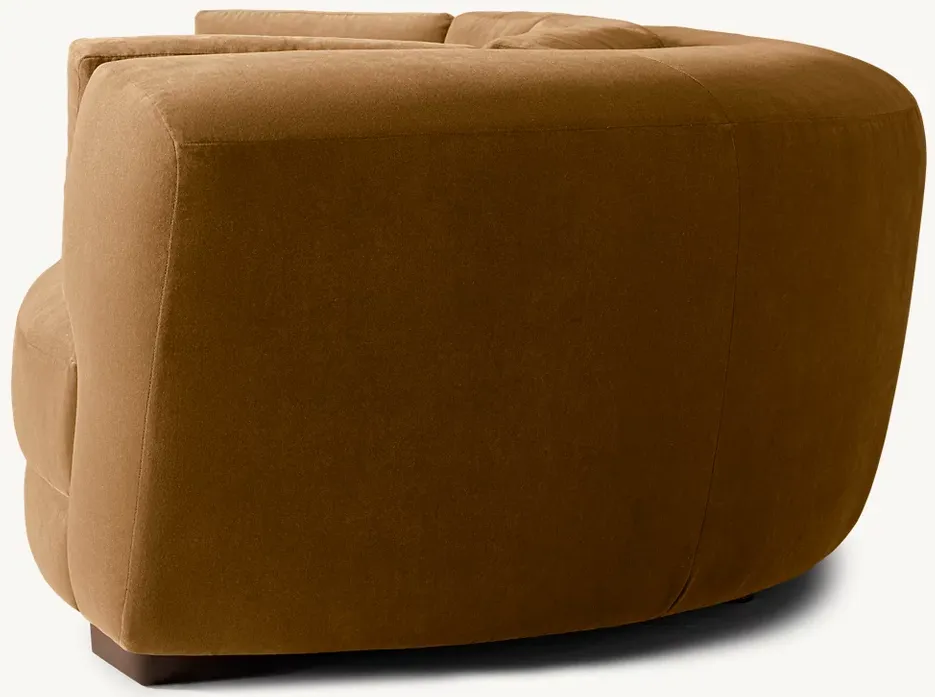 Canapé Tourtour en velours, vue 3 sur 4