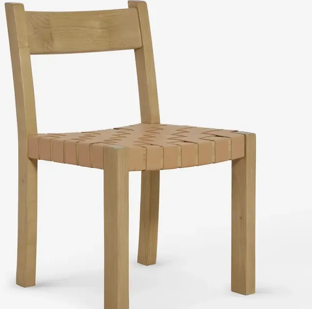 Chaise Agde en tissu et chêne — chaises