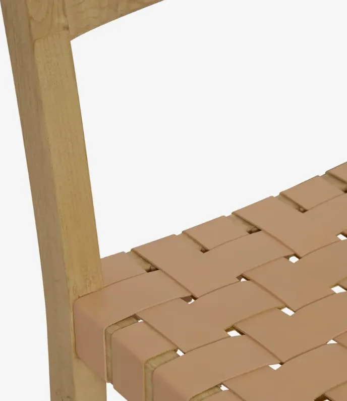 Chaise Agde en tissu et chêne, vue 6 sur 6
