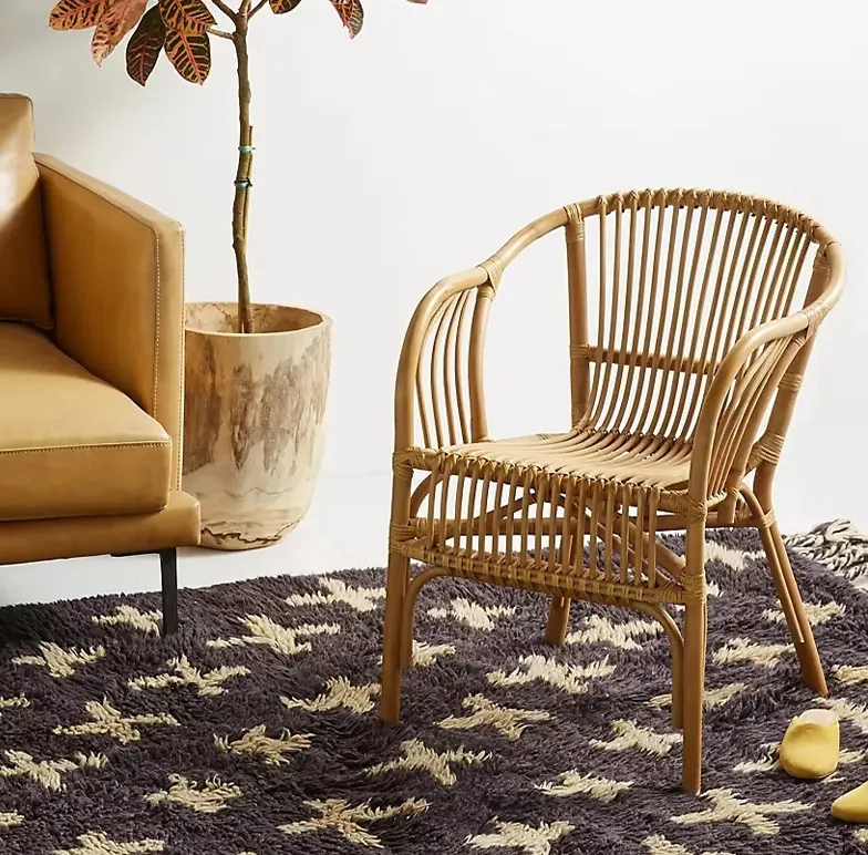 Chaise Ainhoa en rotin, collection chaises ELWOOD HOME