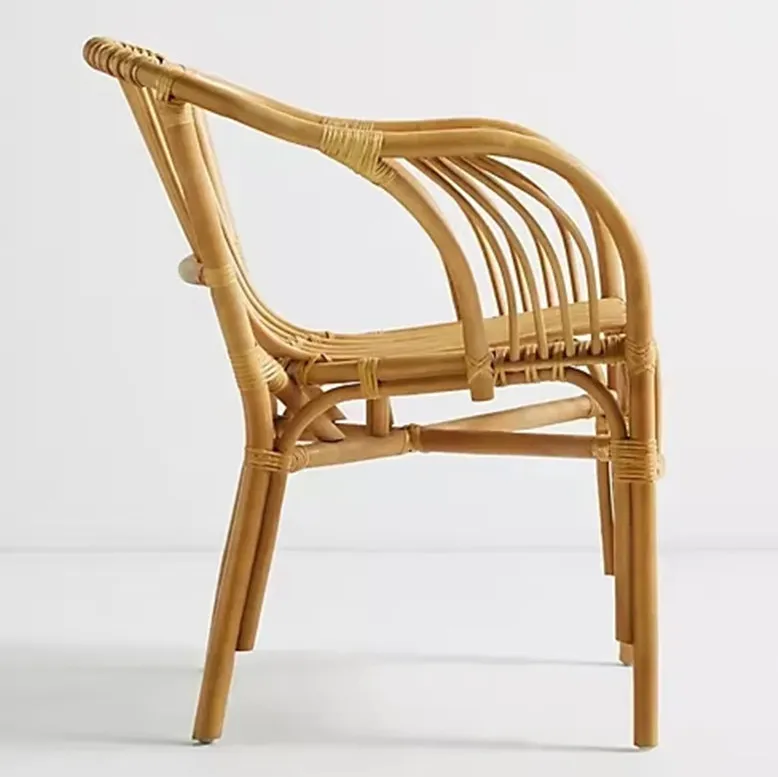 Chaise Ainhoa en rotin, vue 4 sur 6