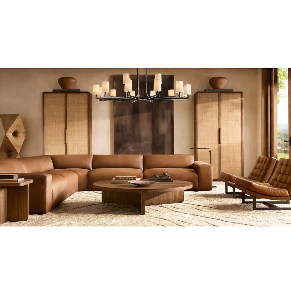 Chaise Andernos en cuir, vue 2 sur 4
